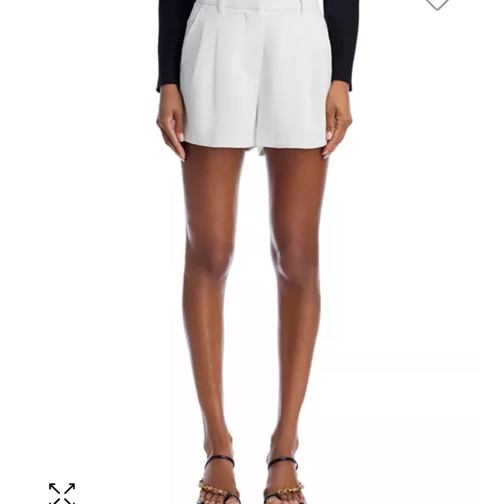 Aqua Women's High Waist White Shorts